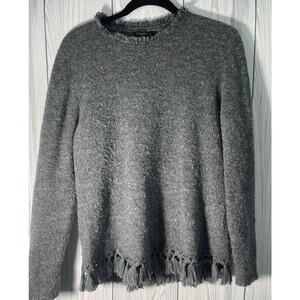 J. MCLAUGHLIN  Blend Sweater Gray Sparkle Sequin Medium R1